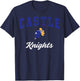 Castle High School Knights C3 T-Shirt - T-Shirt | Navy