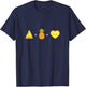 Pizza Hawaii Design for Pineapple Pizza Lover T-Shirt - T-Shirt | Navy