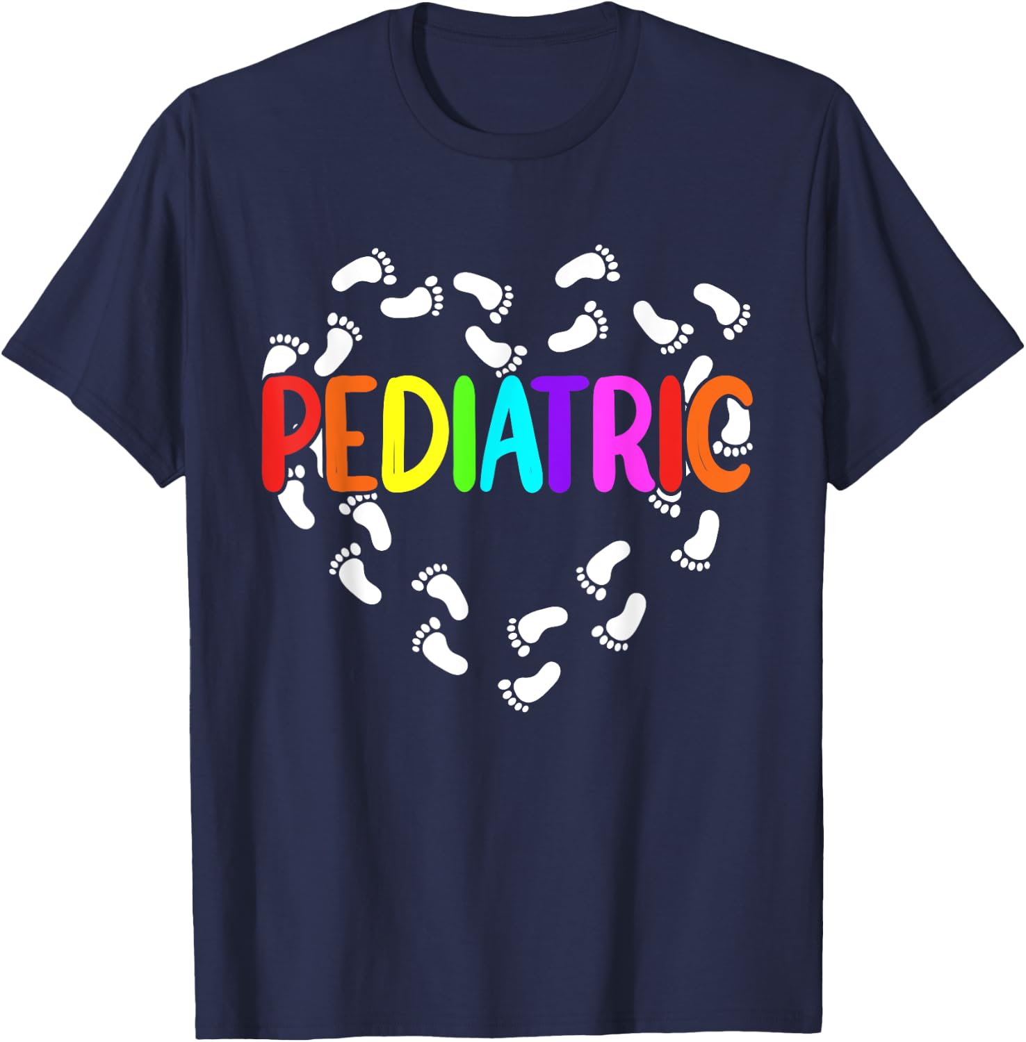 Medical Nursing Pediatric Doctor Pediatrician Pediatric Graphic Pediatric Nurse - Kids - - Black - Short Sleeve - Small - Classic Fit - Cotton 60% Polyester 40% T-Shirt - T-Shirt | Navy