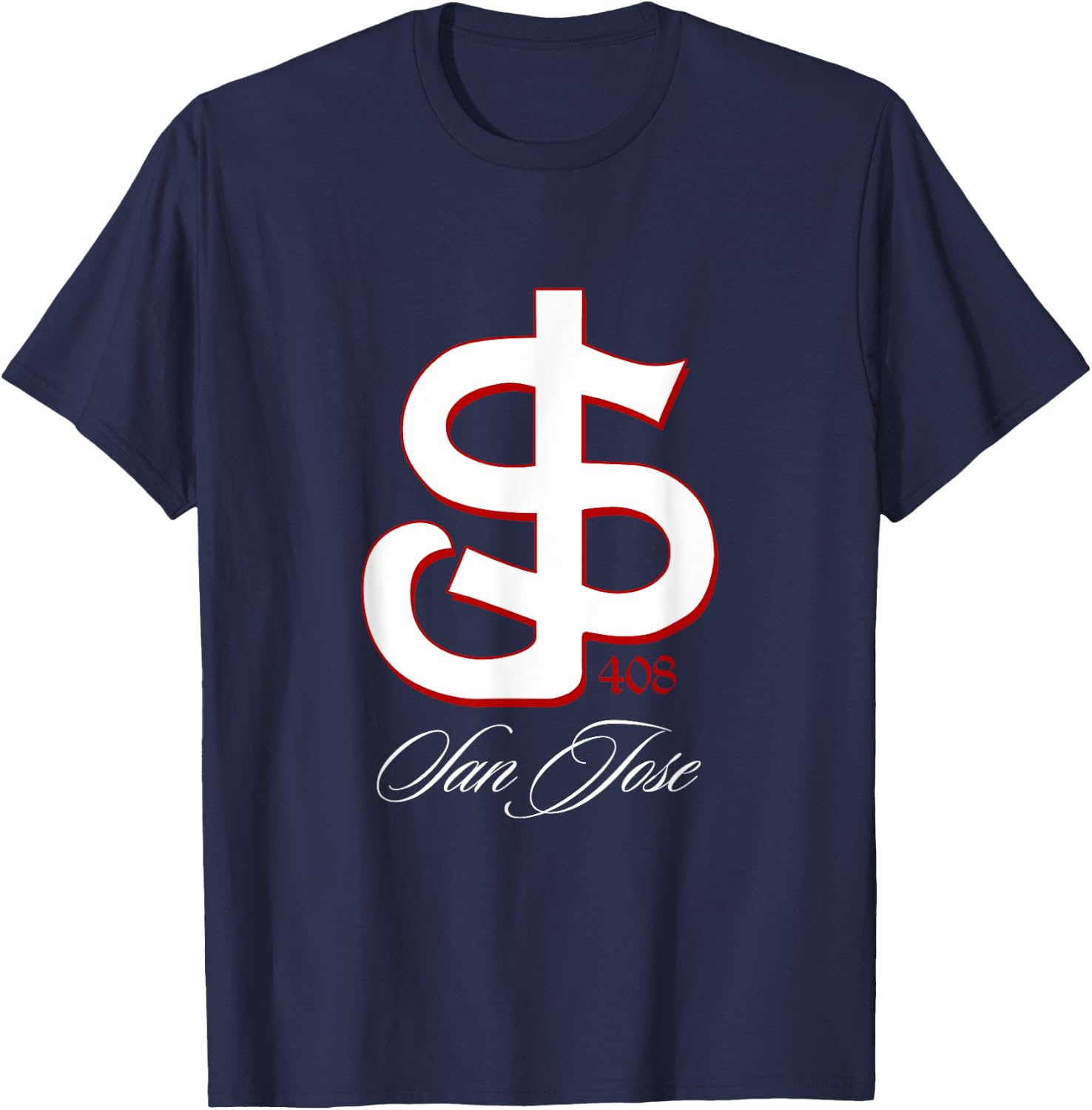 San Jose shirt, SJ 408 San Jo, San Jose shirts, San Jose 408 T-Shirt - T-Shirt | Navy