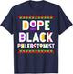 Dope Black Phlebotomist African American Job Proud T-Shirt - T-Shirt | Navy