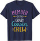 Member of the crazy cousin crew T-Shirt - T-Shirt | Navy
