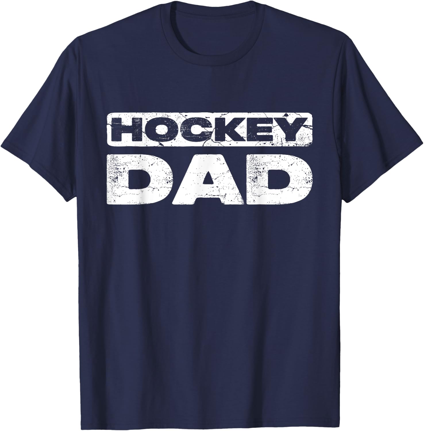 Hockey Dad Shirt Men Fathers Day T-Shirt - T-Shirt | Navy