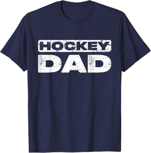 Hockey Dad Shirt Men Fathers Day T-Shirt - T-Shirt | Navy