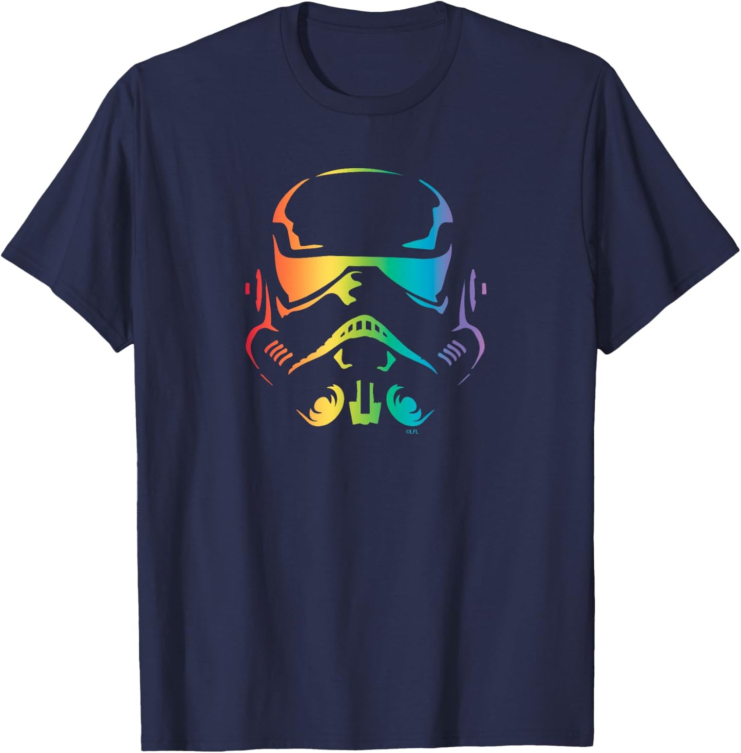 Star Wars Pride Stormtrooper Helmet T-Shirt - T-Shirt | Navy