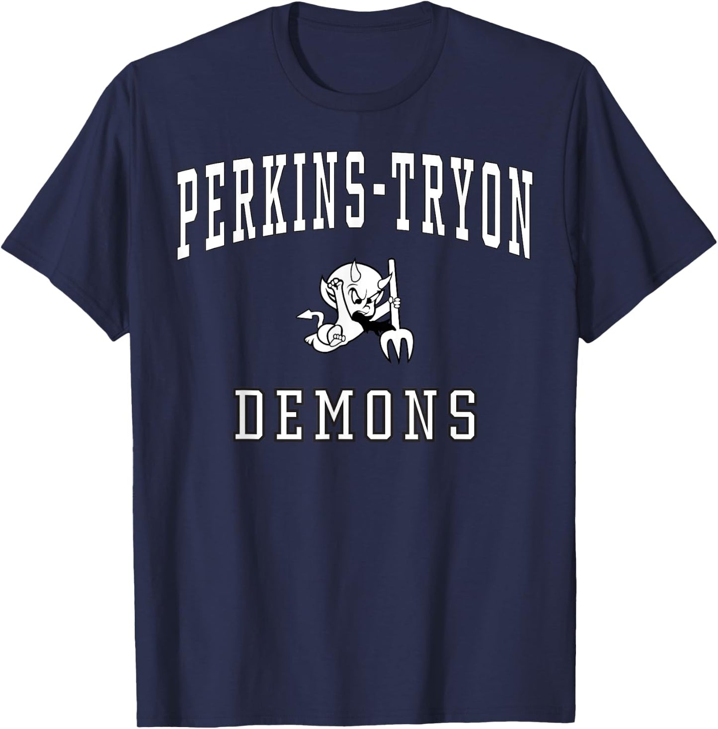 Perkins-Tryon High School Demons C1 T-Shirt - T-Shirt | Navy