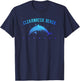 Clearwater Beach Florida Dolphin Scuba Diving Snorkeling T-Shirt - T-Shirt | Navy