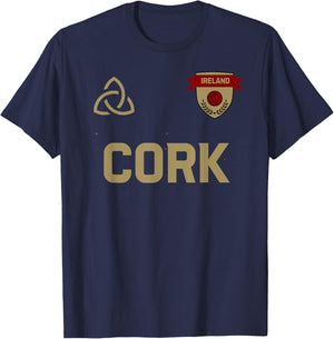Cork Gaelic Jersey T-Shirt - T-Shirt | Navy