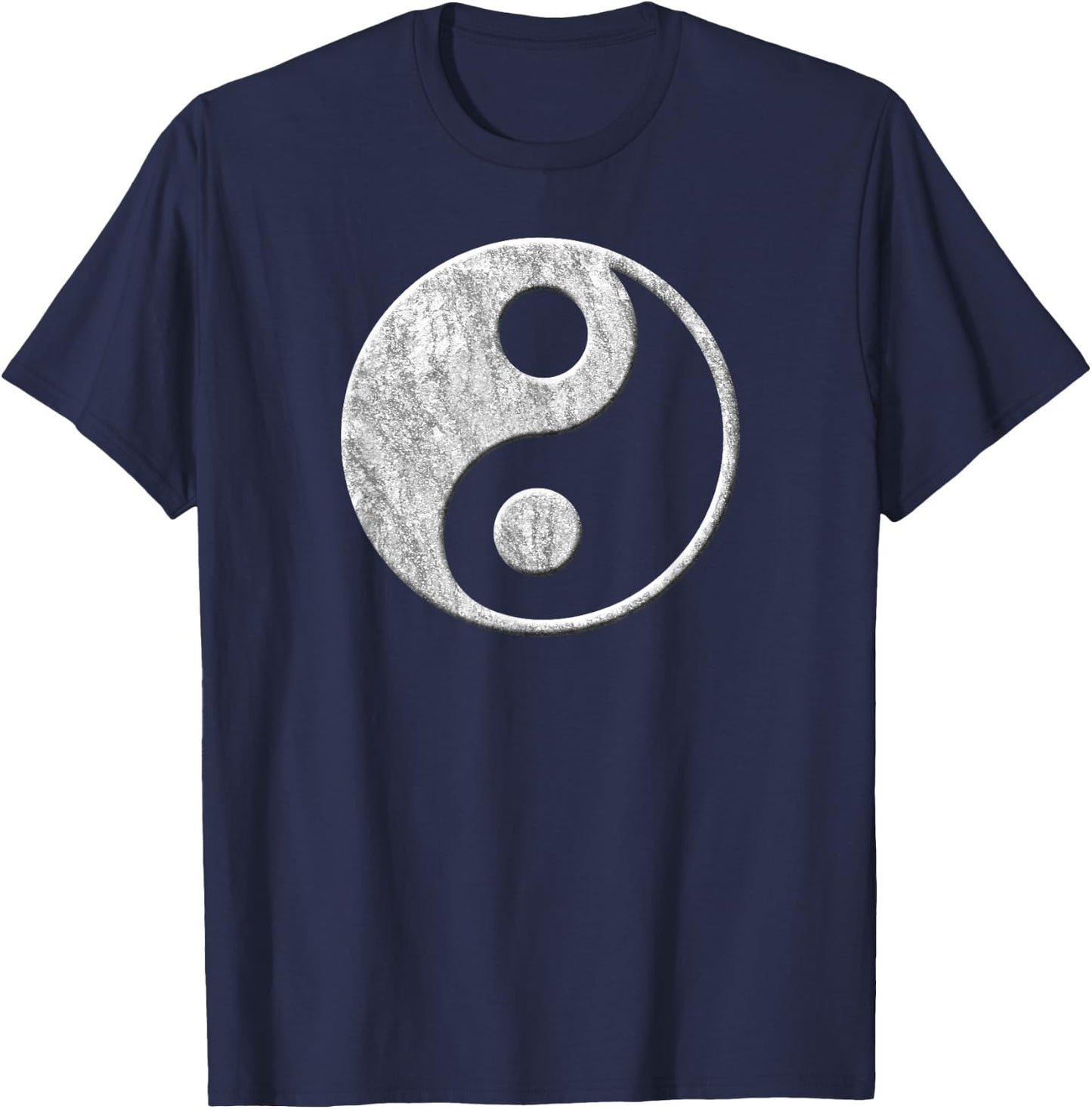 Stylish yin yang symbol without text for spiritual people T-Shirt - T-Shirt | Navy