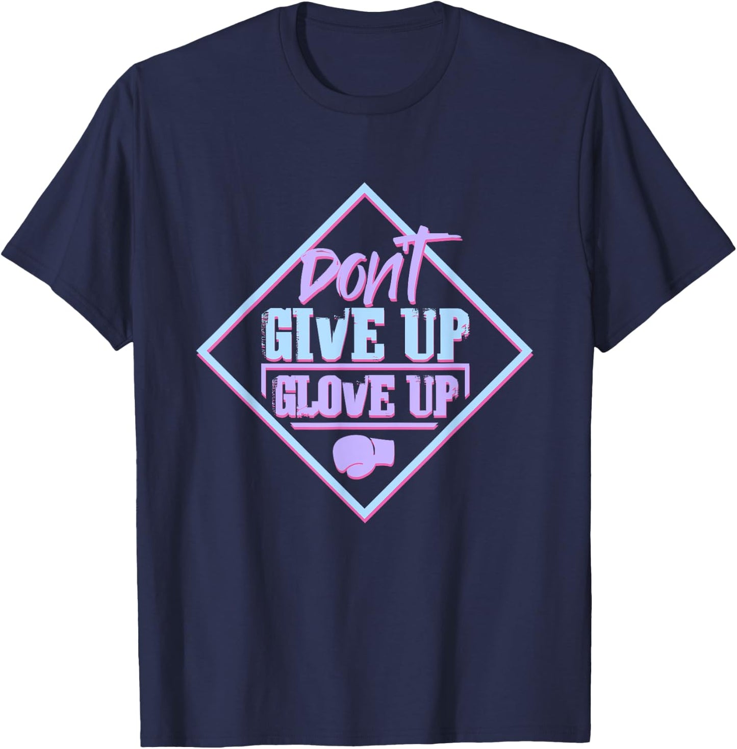 Glove Up for Fitness Boxing Ring - I Love Kickboxing T-Shirt - T-Shirt | Navy
