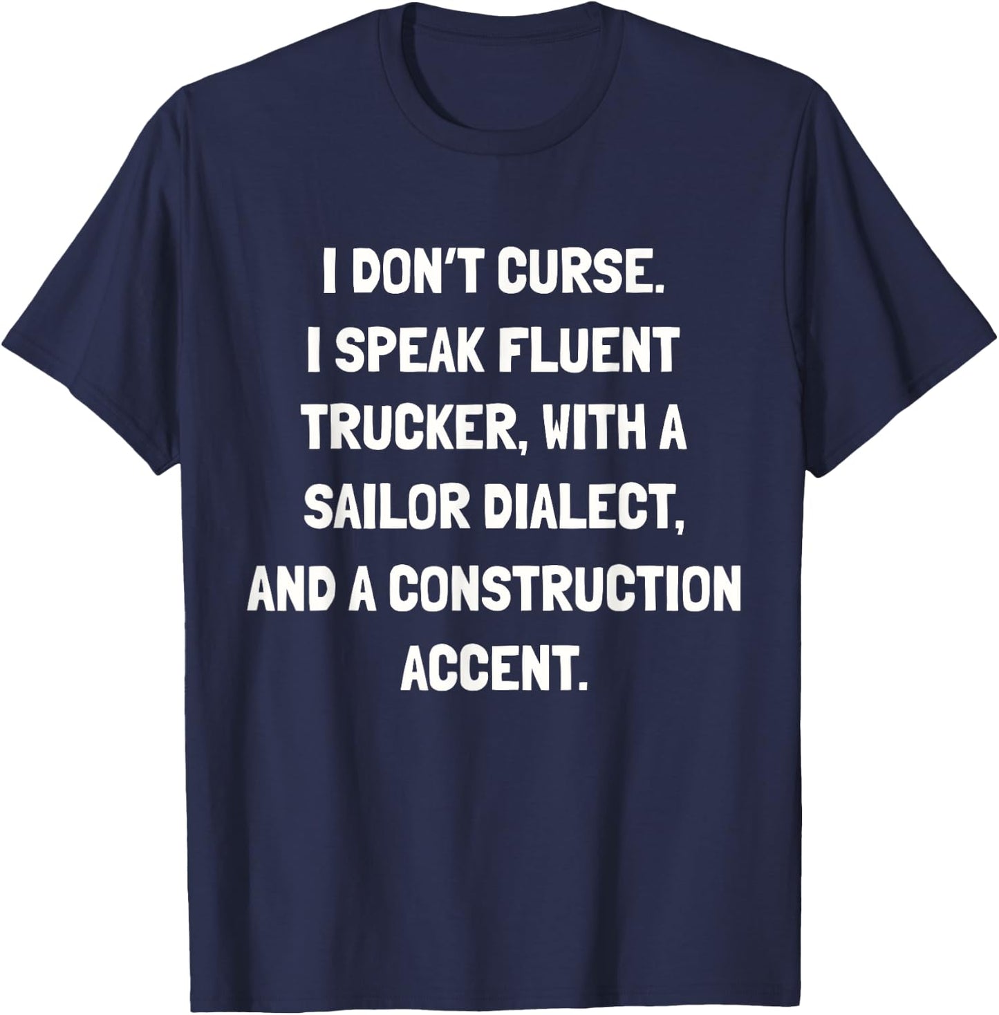 I don't curse funny T-Shirt - T-Shirt | Navy