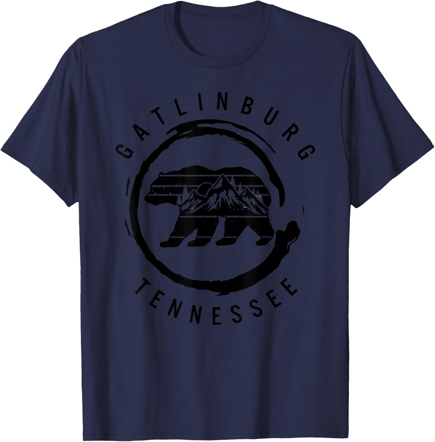 Gatlinburg Tennessee Great Smoky Mountains Bear Souvenir T-Shirt - T-Shirt | Navy