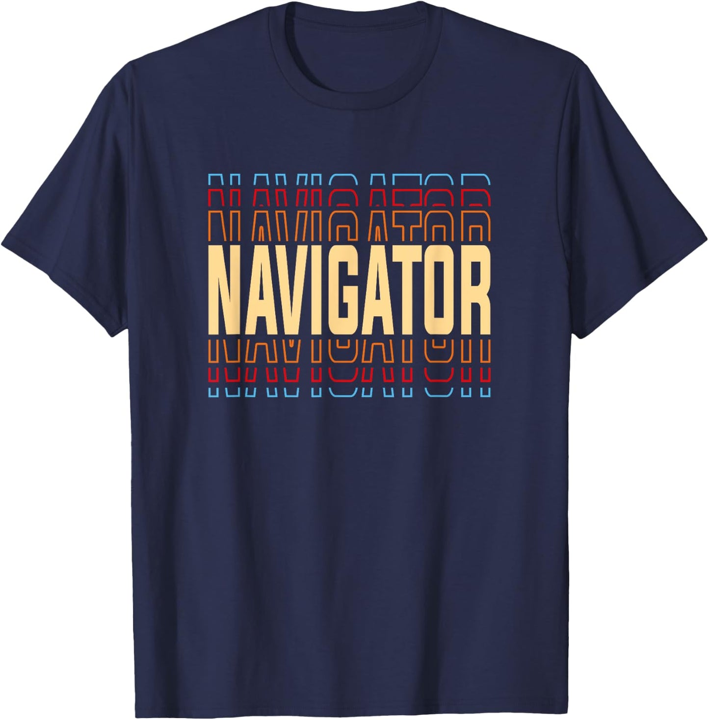 Navigator Job Title Vintage T-Shirt - T-Shirt | Navy
