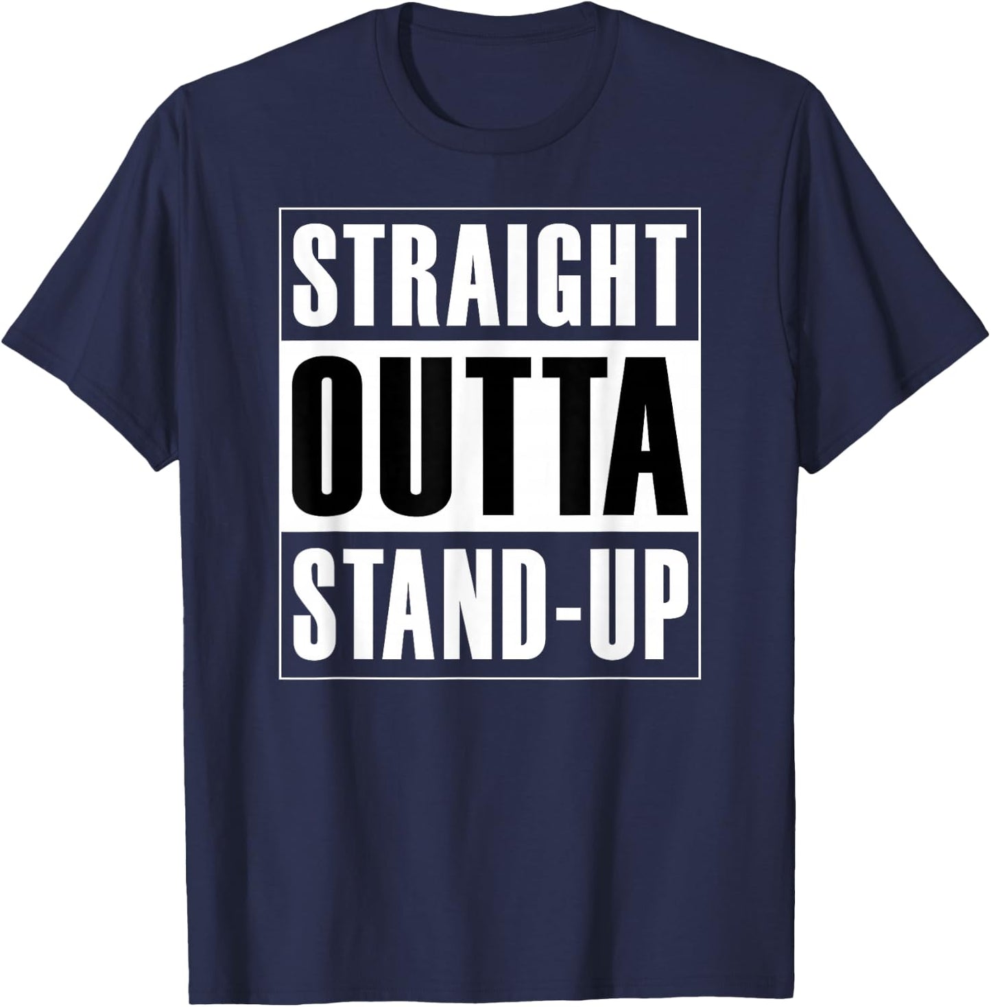 Straight Outta Stand-up - Agile Scrum Funny T-Shirt - T-Shirt | Navy