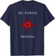 Sic Parvis Magna Compass for uncharted territories T-Shirt - T-Shirt | Navy