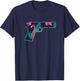 Tropical Gun Lover Firearm Beach Hawaiian Aloha Gun Hawaiian Men Women T-Shirt - T-Shirt | Navy