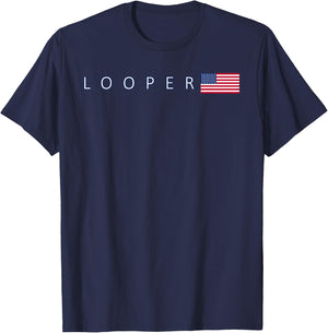 The Great Loop Looper Boating US American Flag T-Shirt - T-Shirt | Navy