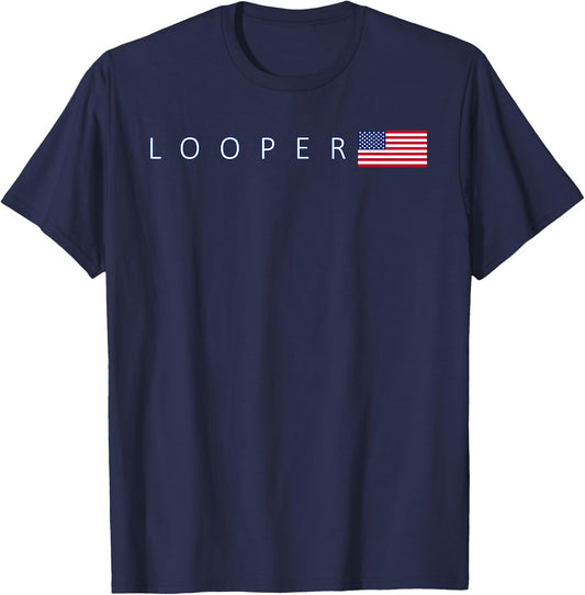The Great Loop Looper Boating US American Flag T-Shirt - T-Shirt | Navy