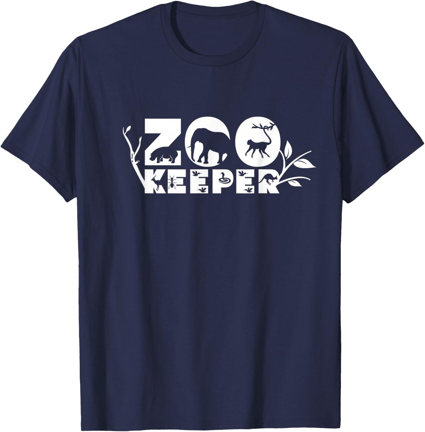 Zookeeper Job Zoo Keeper Keeping Zookeepping T-Shirt - T-Shirt | Navy