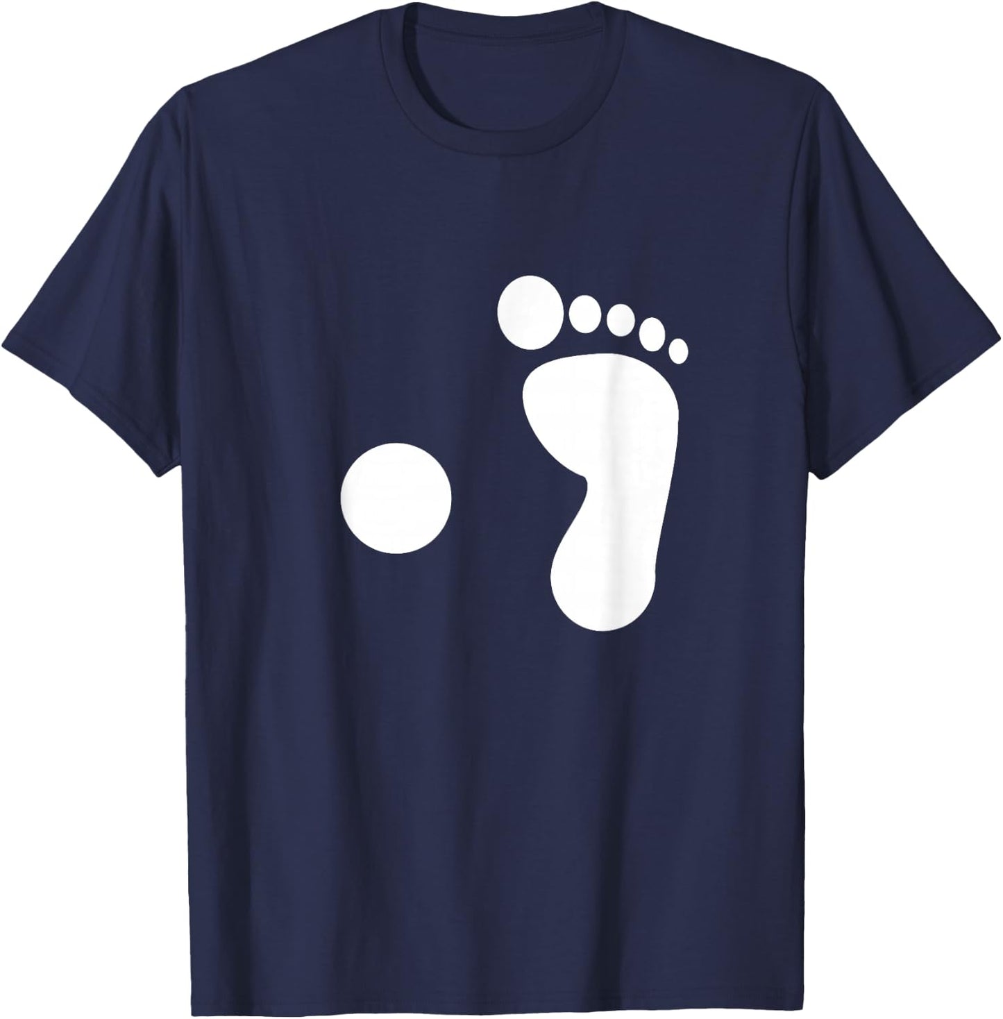 Pirate Footprint Peg Leg T-Shirt - T-Shirt | Navy