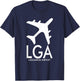 Lga Airport Code Baggage Tag Laguardia New York Usa T-Shirt - T-Shirt | Navy