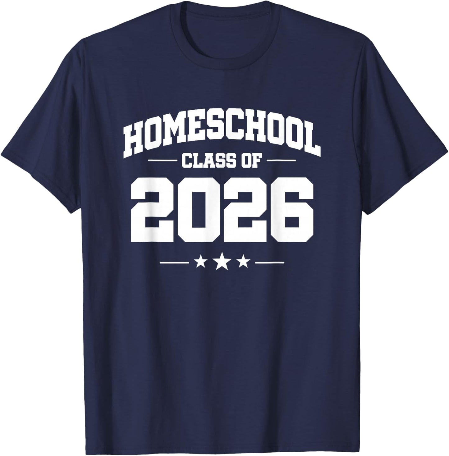 Homeschooling Kids - Online Homeschool Class - Class of 2026 T-Shirt - T-Shirt | Navy