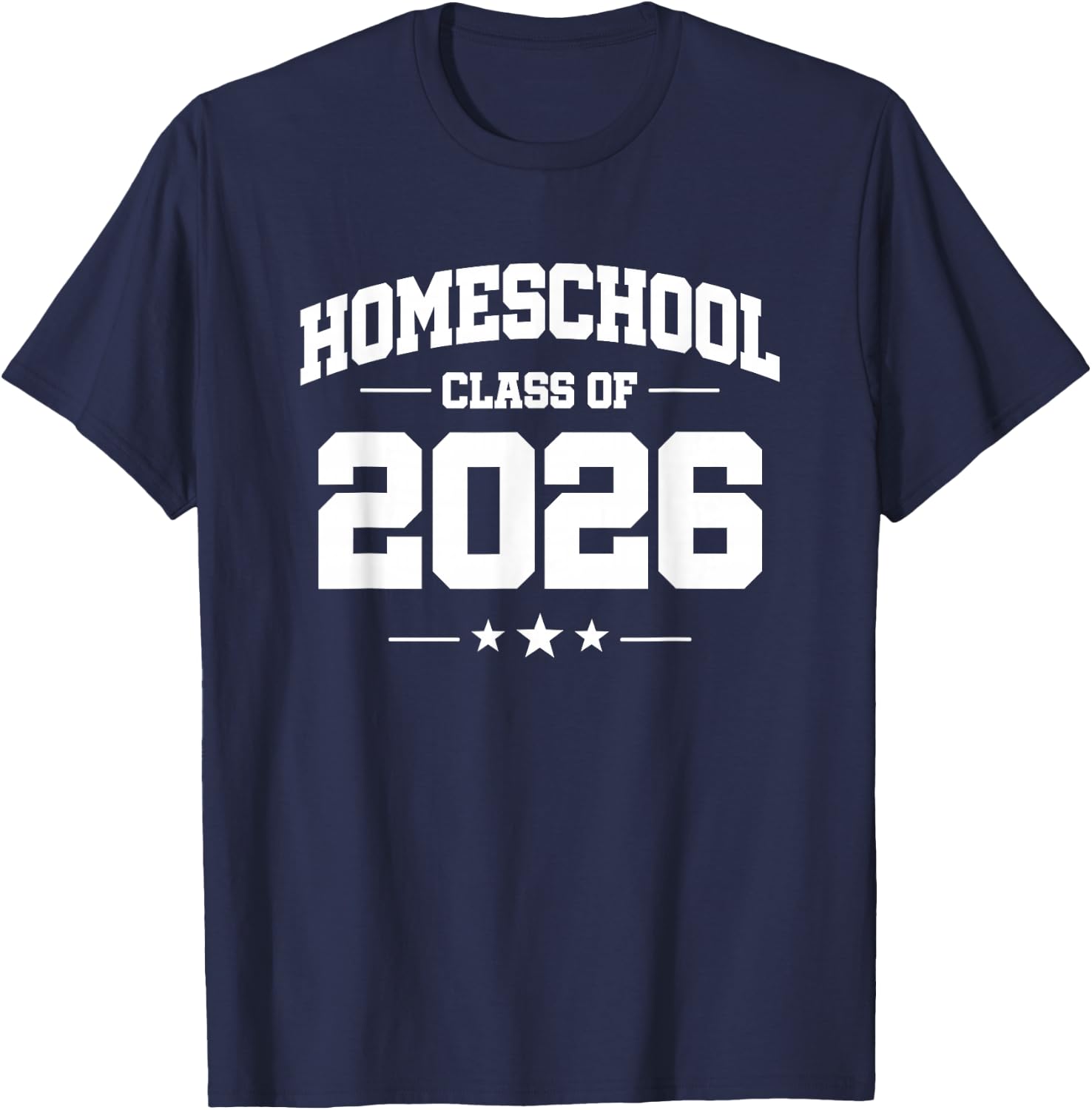 Homeschooling Kids - Online Homeschool Class - Class of 2026 T-Shirt - T-Shirt | Navy