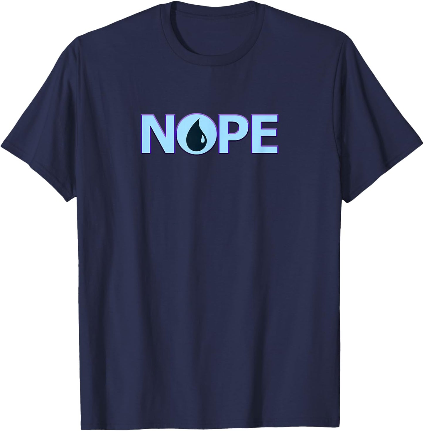 Nope | Blue Magic | Island Mana Symbol T-Shirt - T-Shirt | Navy