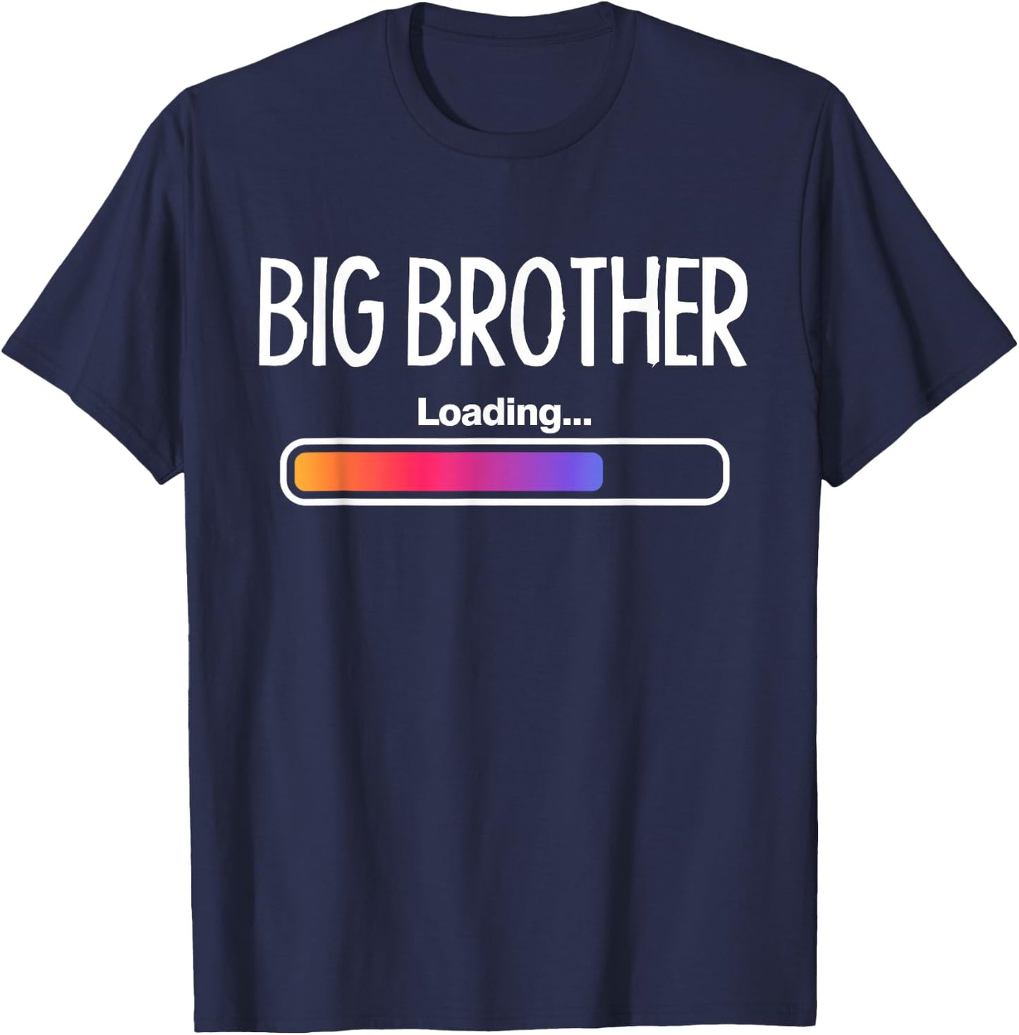 Big Brother Loading Big Bro Sibling Boys T-Shirt - T-Shirt | Navy