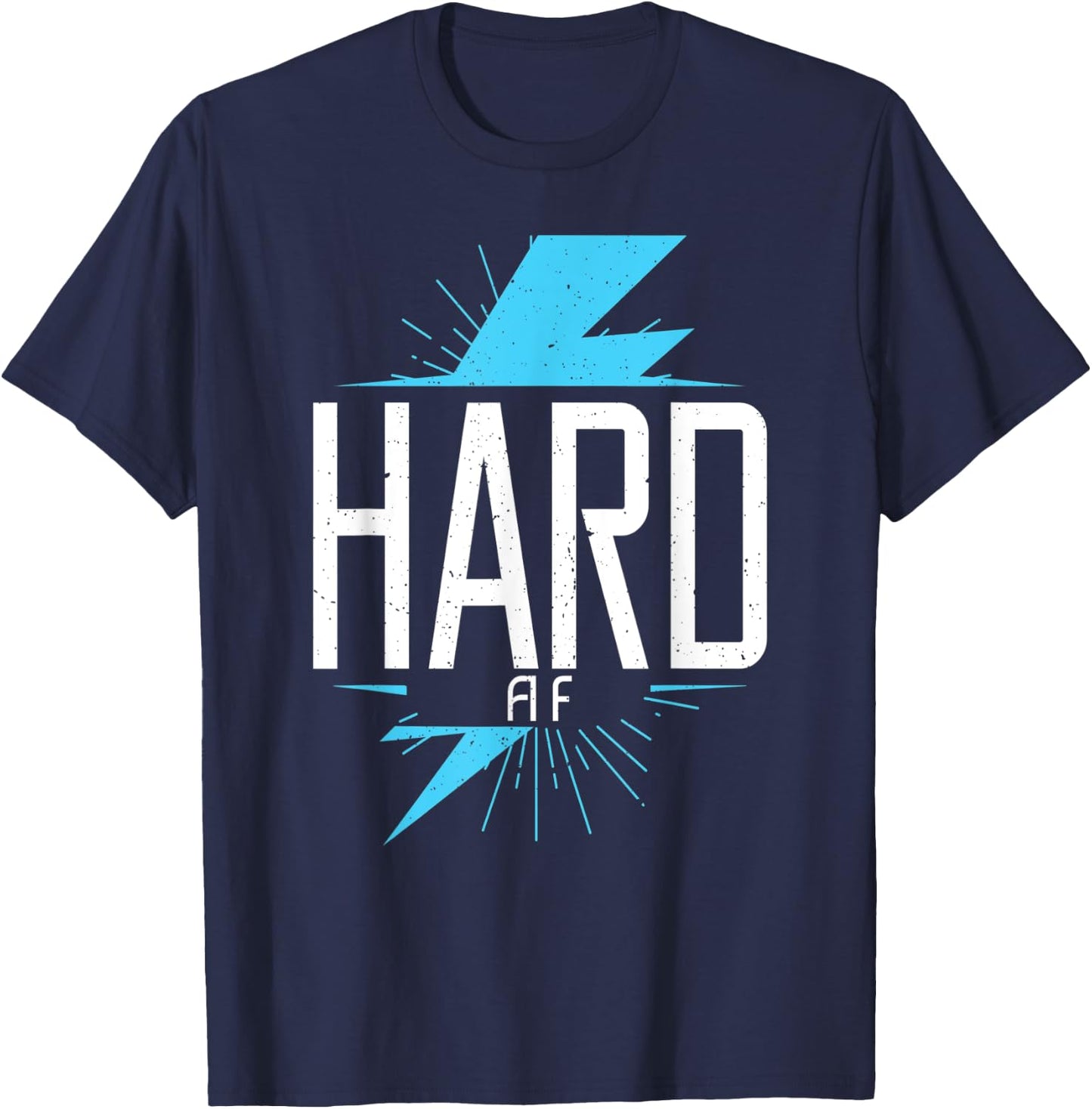 Hard AF Bodybuilding Gym Workout Muscle Fitness T-Shirt - T-Shirt | Navy