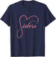 Sisters Heart Design Siblings Love Family Sis T-Shirt - T-Shirt | Navy