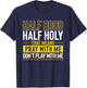 Funny Christian Half Hood Half Holy Pray With Me Don't Play T-Shirt - T-Shirt | Navy