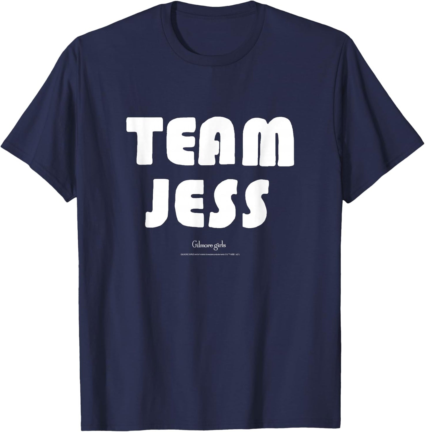 Gilmore Girls Team Jess Block Letters TV Show T-Shirt - T-Shirt | Navy