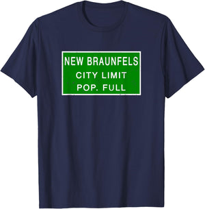 New Braunfels Texas Population Full Fastest Growing Cities T-Shirt - T-Shirt | Navy