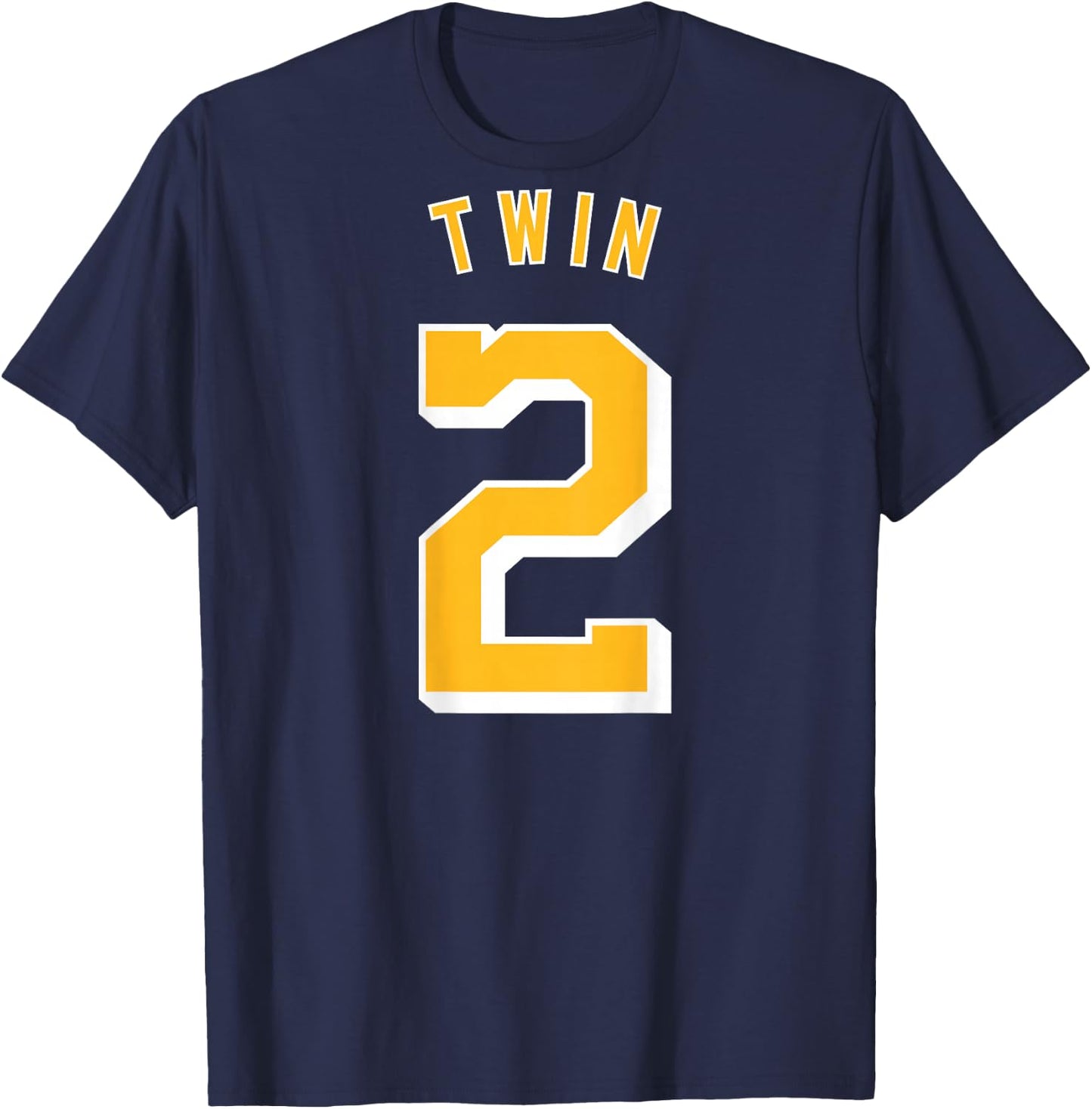 Twin 2 and Twin 1 Shirts Matching Adult & Kids Jersey Funny T-Shirt - T-Shirt | Navy