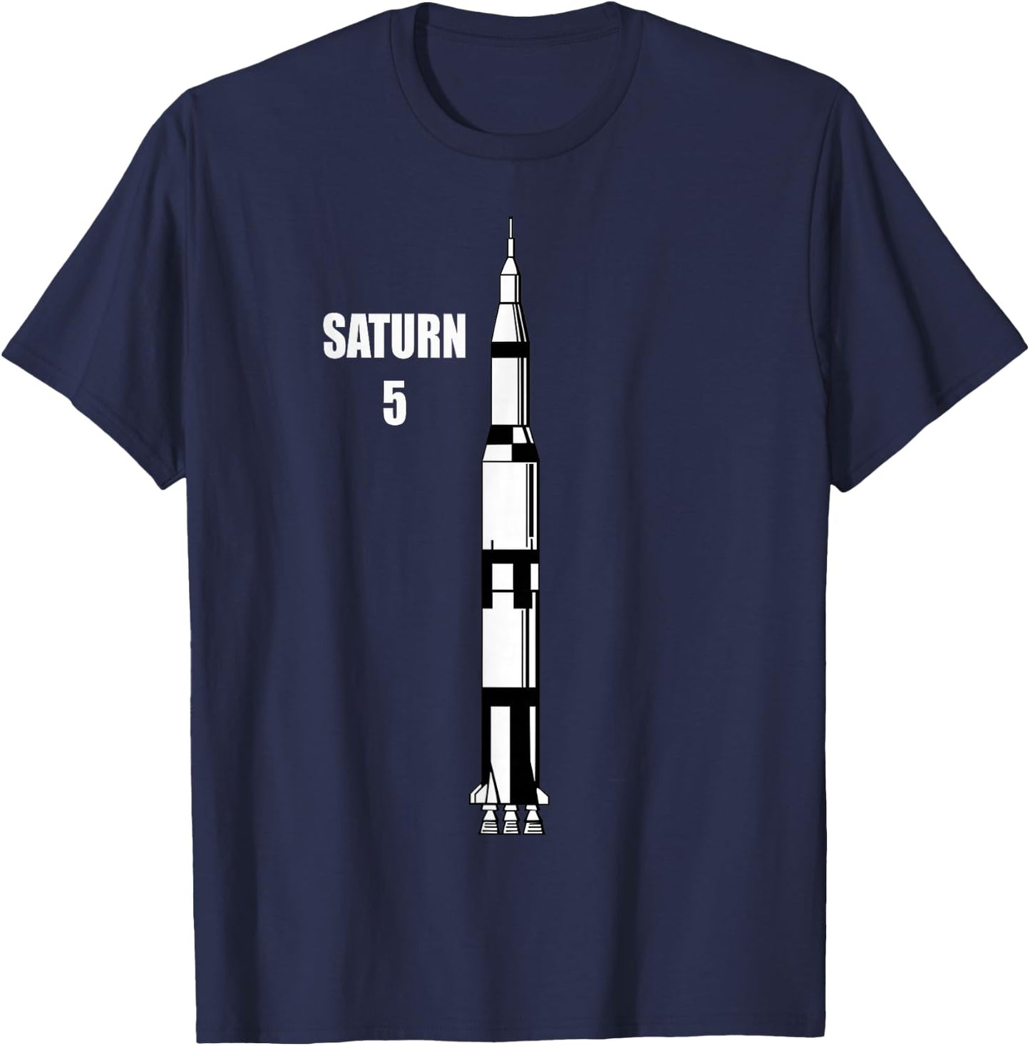Saturn 5 Missile Rocket T Shirt T-Shirt - T-Shirt | Navy