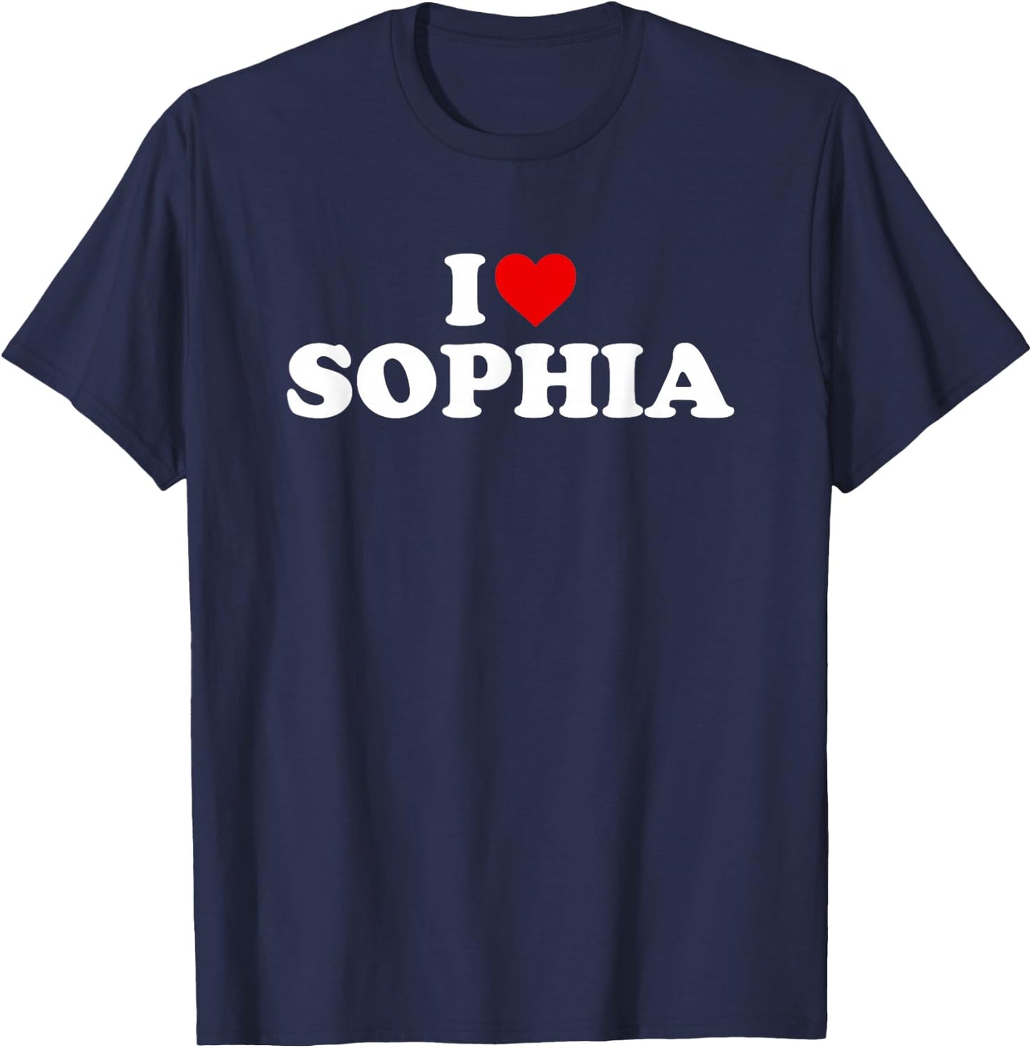 I Love Sophia - Heart T-Shirt - T-Shirt | Navy