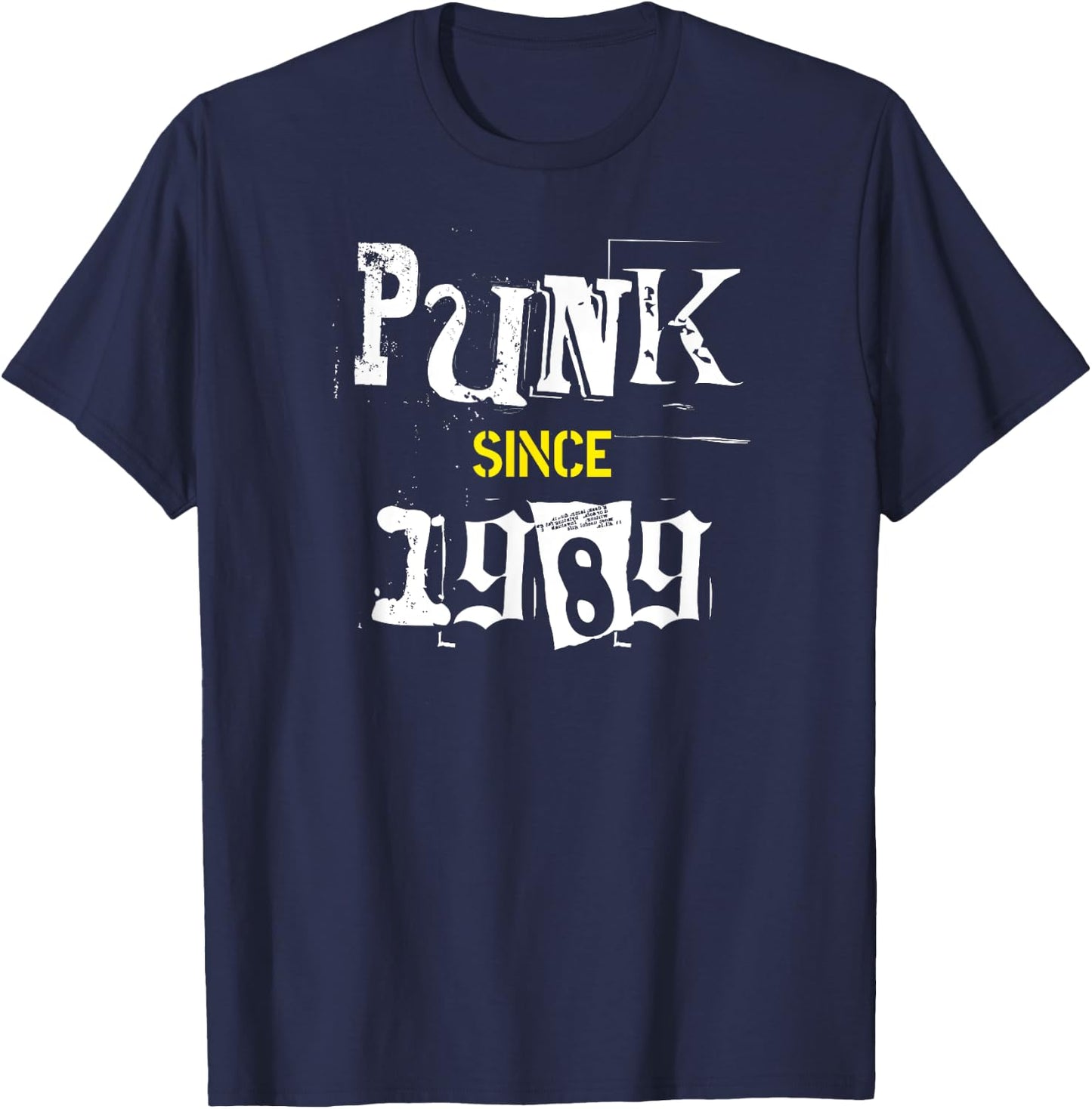 Classic Punk Rock Alternative Music Born in 1989 Birthday T-Shirt - T-Shirt | Navy