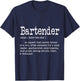 Funny Bartender Definition Graphic & More Bartender Definition Funny Bartending Bar Drinks Graphic T-Shirt - T-Shirt | Navy