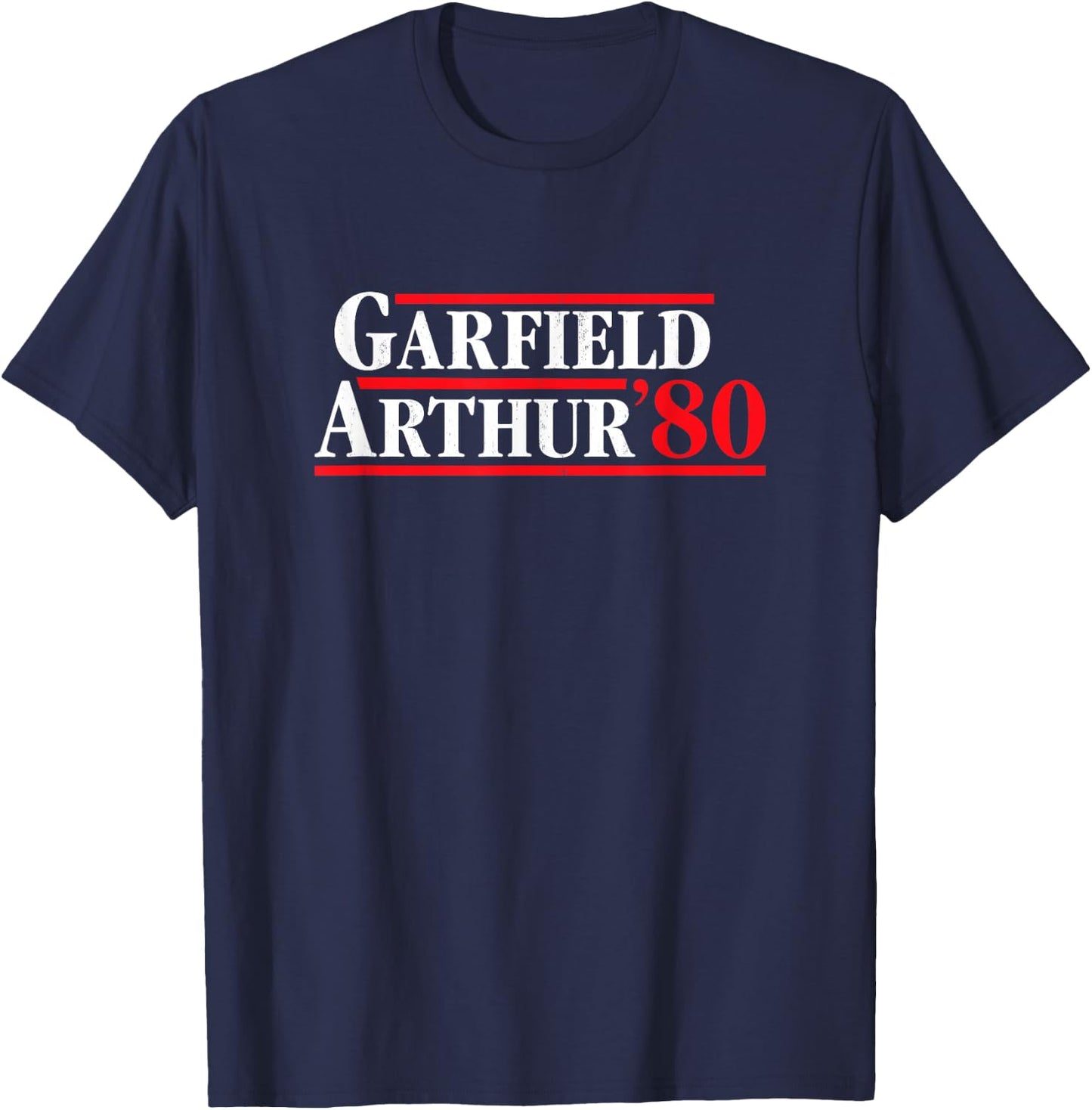 James Garfield 1880 Retro Presidential Campaign T-Shirt - T-Shirt | Navy