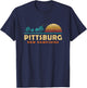 Evergreen Sunset Pittsburgh Forest New Hampshire Woods T-Shirt - T-Shirt | Navy