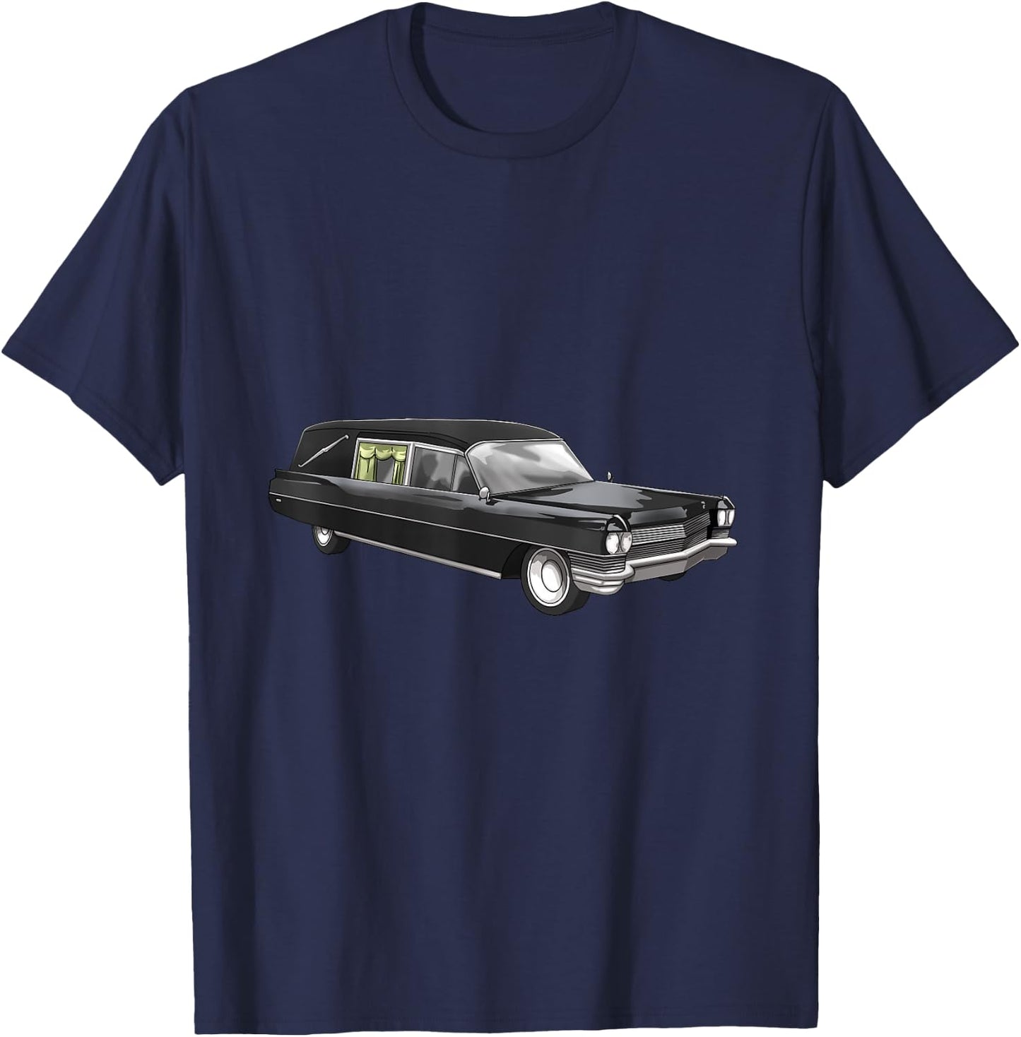 Funeral Director Shirts Funny Funeral Car Hearse Vehicle T-Shirt - T-Shirt | Navy