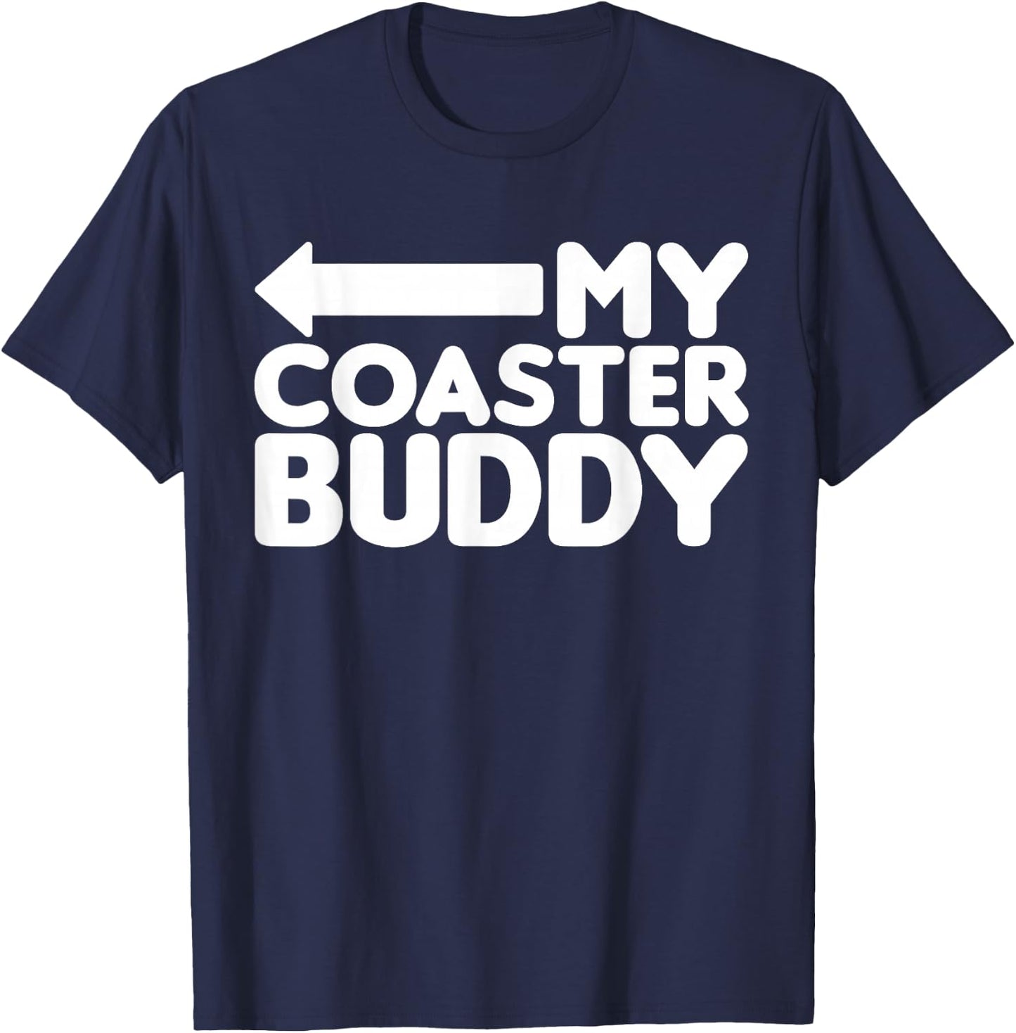 My Coaster Buddy Set 2/2 Pointing Left, Roller Coaster T-Shirt - T-Shirt | Navy