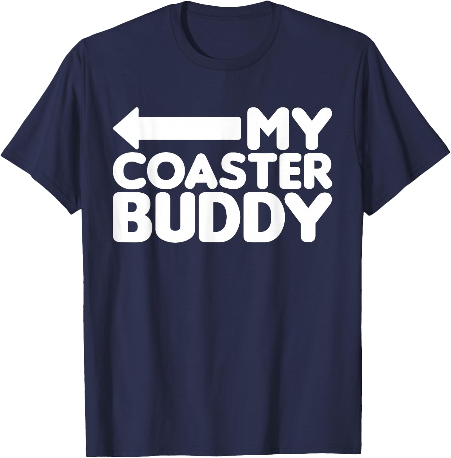 My Coaster Buddy Set 2/2 Pointing Left, Roller Coaster T-Shirt - T-Shirt | Navy
