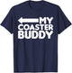 My Coaster Buddy Set 2/2 Pointing Left, Roller Coaster T-Shirt - T-Shirt | Navy