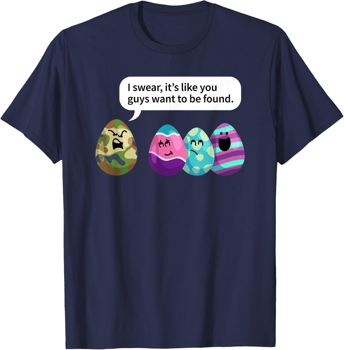 Funny Army or Military Easter Gift T-Shirt - T-Shirt | Navy