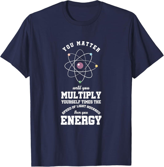 Atomic Energy Chemical Engineer Chemicals Chemist Atom gift T-Shirt - T-Shirt | Navy