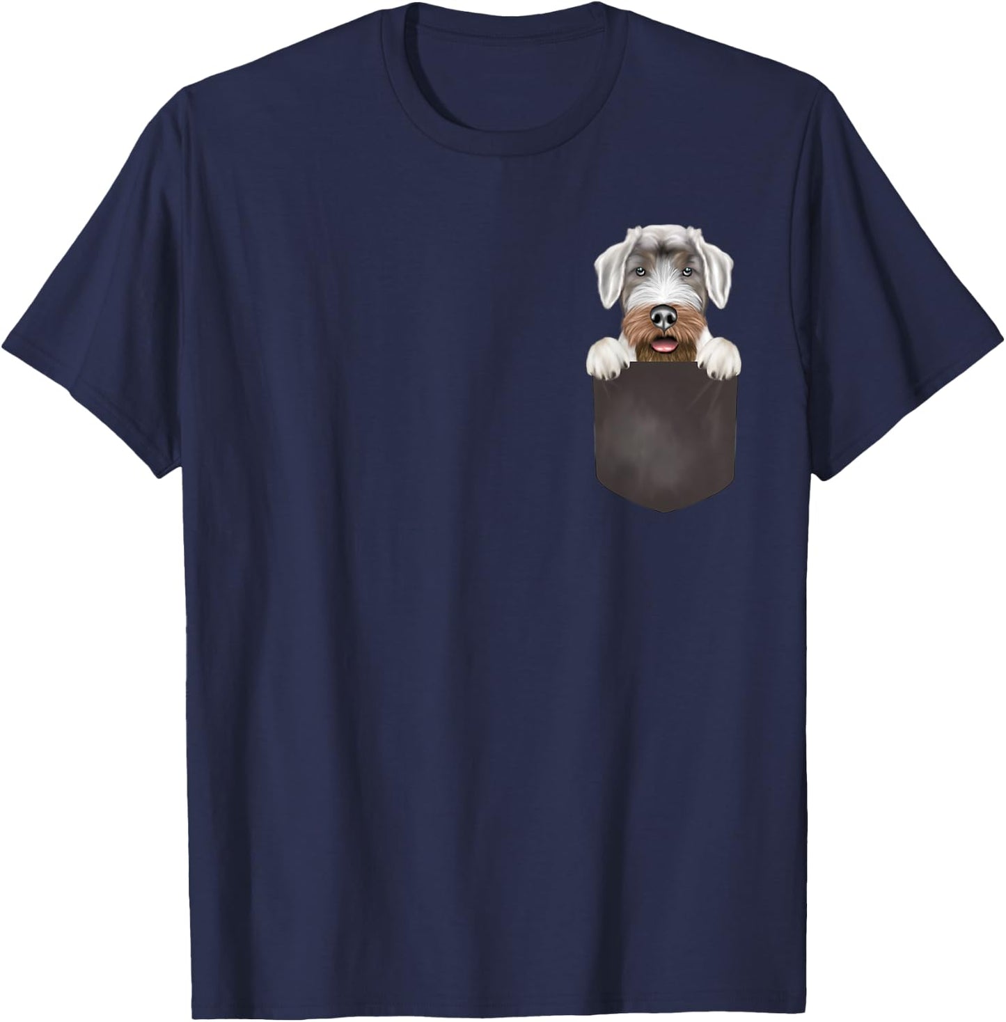 Dog In Pocket Funny Dog Lover Sealyham Terrier T-Shirt - T-Shirt | Navy