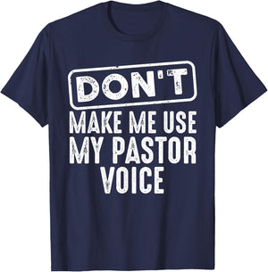 Funny Pastor Art Women Christian Preacher Priest T-Shirt - T-Shirt | Navy