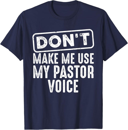 Funny Pastor Art Women Christian Preacher Priest T-Shirt - T-Shirt | Navy